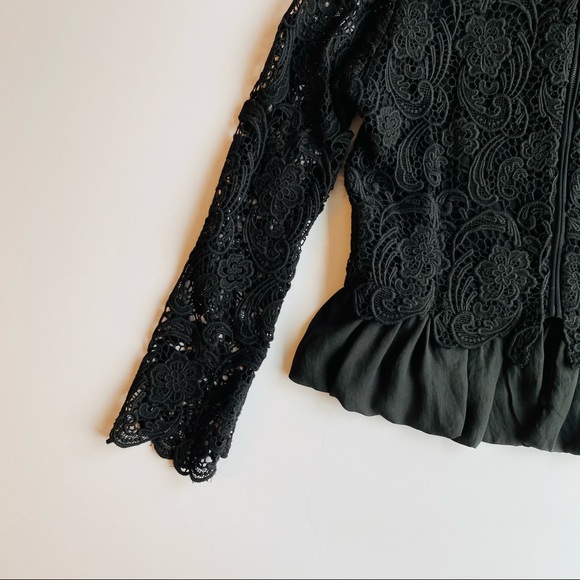 Lili’s Closet, black crochet jacket, size M - Picture 3 of 4
